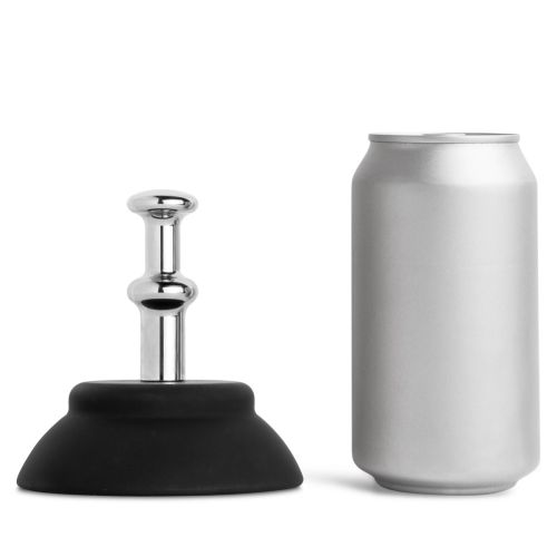 4-inch heavy-duty suction cup sex toy base with premium aluminum prong, designed for Vac-U-Hole compatible dildos, non-slip waterproof mount for hands-free play on smooth surfaces like tile, glass, and acrylic, ideal for solo and strap-on pleasure.