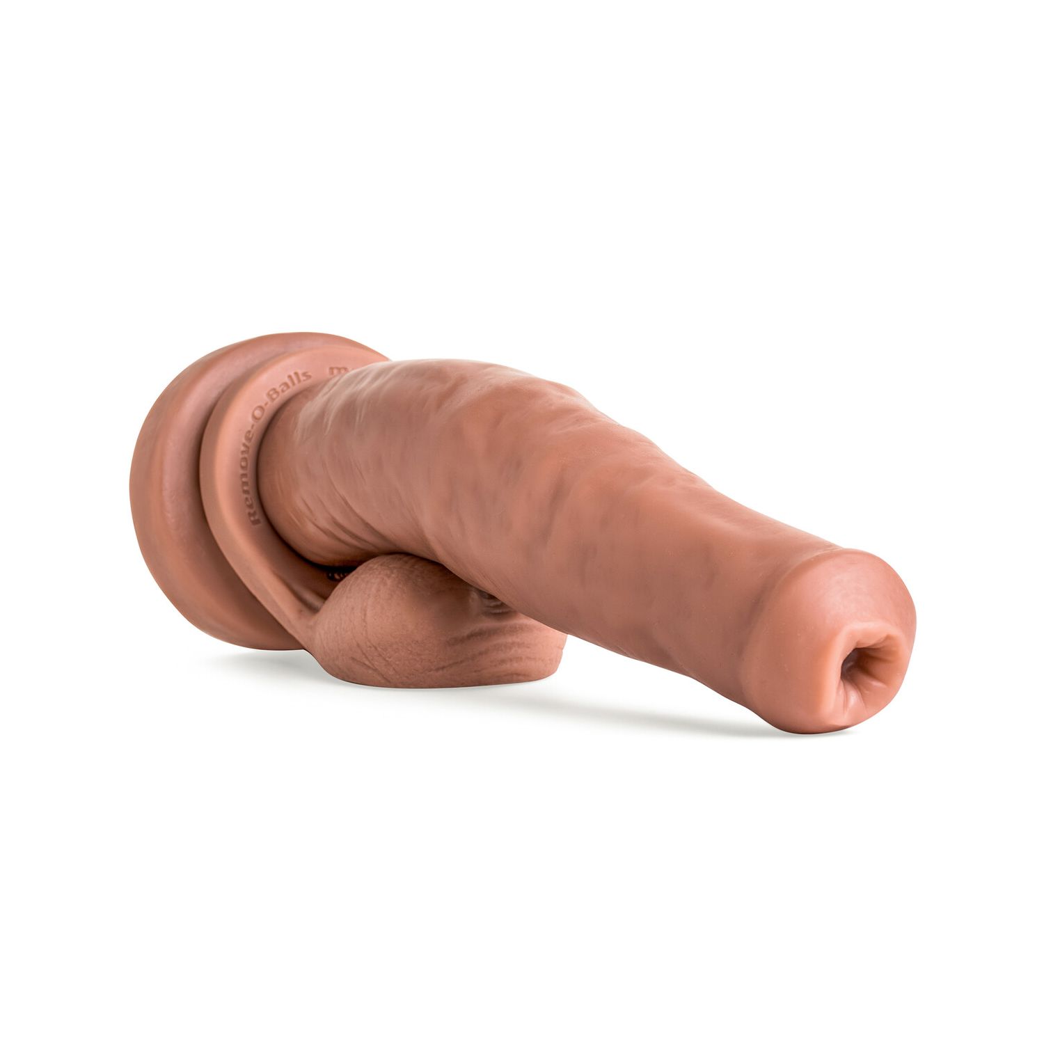 Close-up of the Snorkel Dildo's shaft, focusing on the premium platinum-cured silicone texture for body-safe, hypoallergenic play.